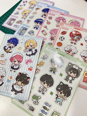 Chiizeuu sticker sheets